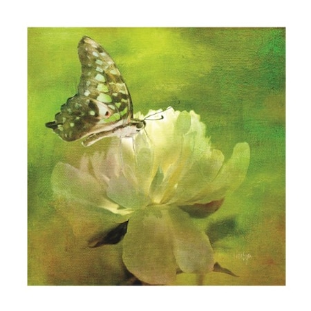 Lois Bryan 'Peony And Friend' Canvas Art,24x24